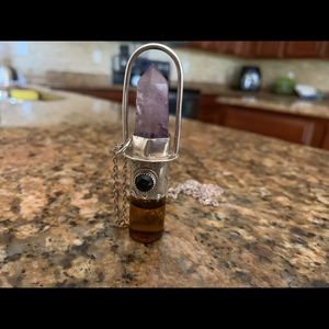 Essential oil rollerball necklace